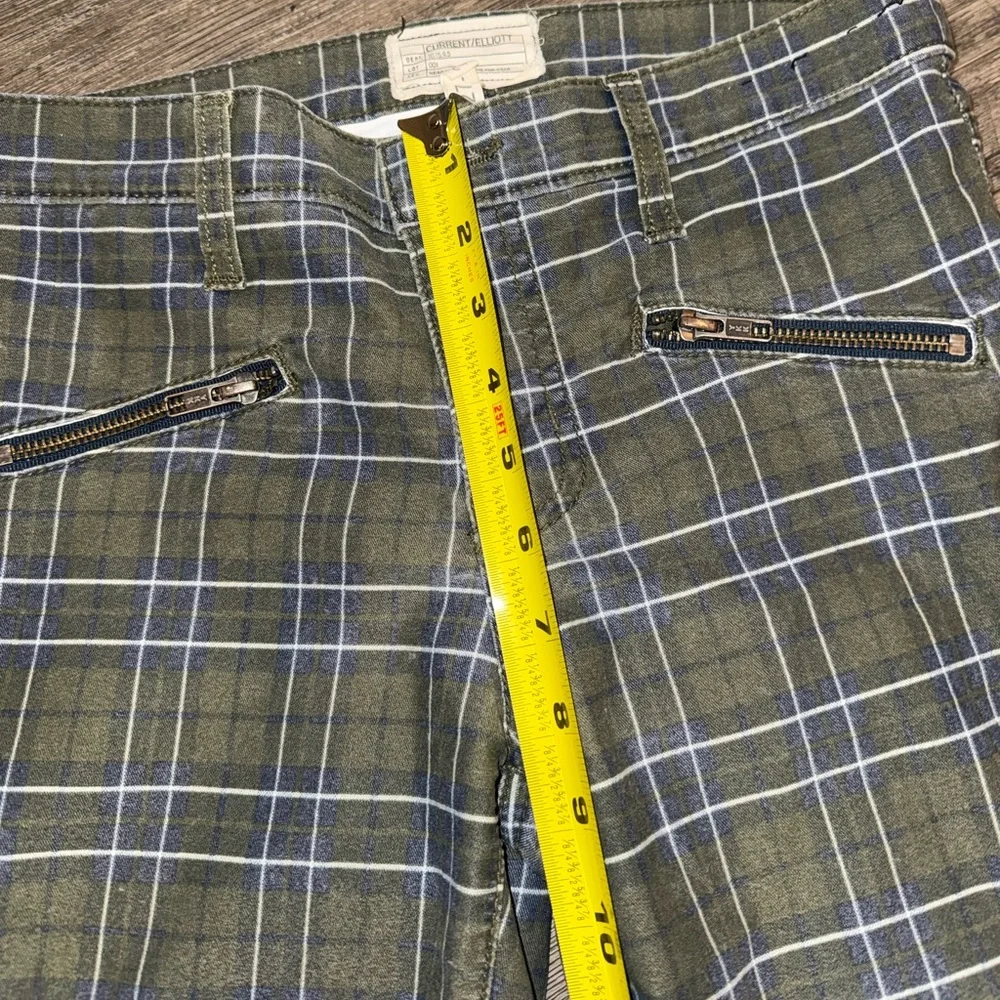 Current/Elliott Size 27 plaid pants EUC - Picture 5 of 7